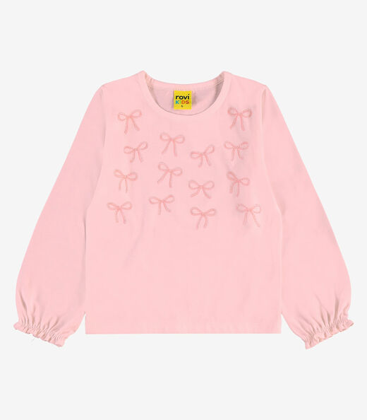 Image_Blusa Manga Longa Meia Malha Com Estampa Rovi Kids Rosa