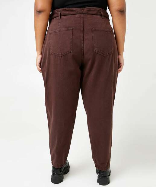 Calça Plus Size Feminina Sarja Clochard Bolsos Marisa