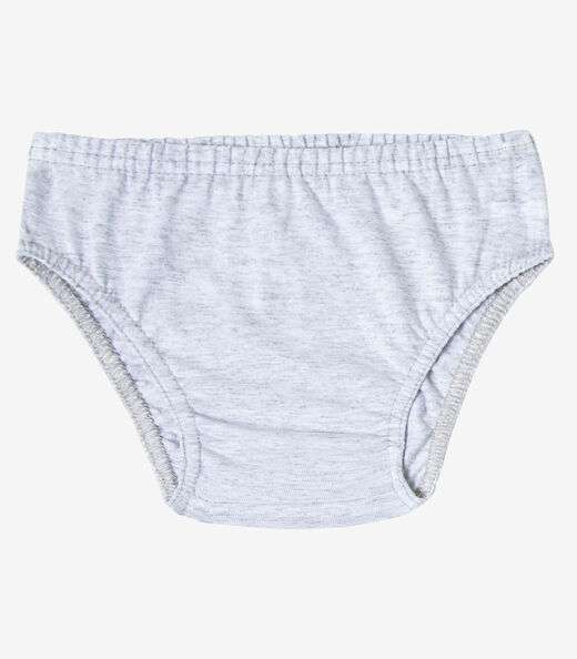 Kit 3 Cuecas Slip Infantil Em Algodão Select Azul