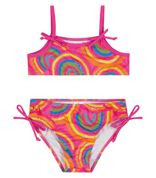 Biquíni Infantil Rainbow Trick Nick Rosa