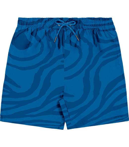 Bermuda Masculina Microfibra Estampada Rovitex Azul