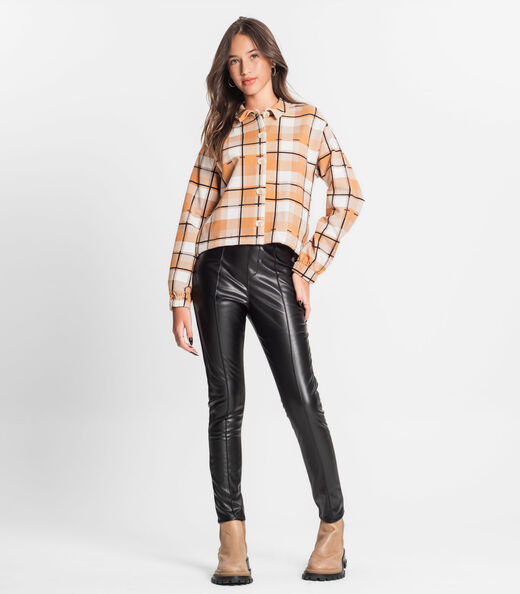 Camisa Juvenil Feminina Manga Longa Minty Rosa