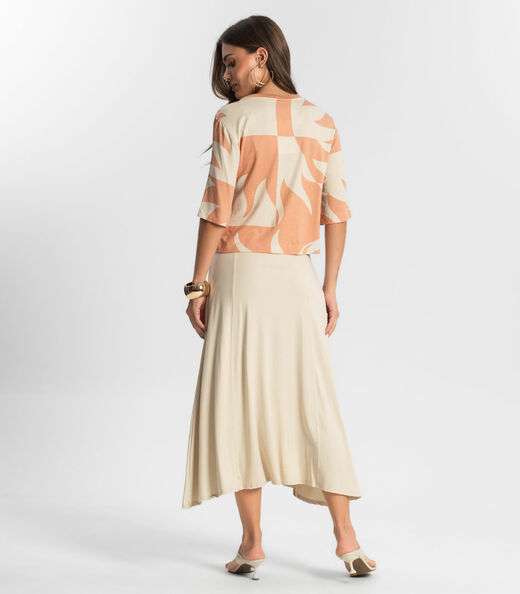 Saia Midi Endlesss Bege