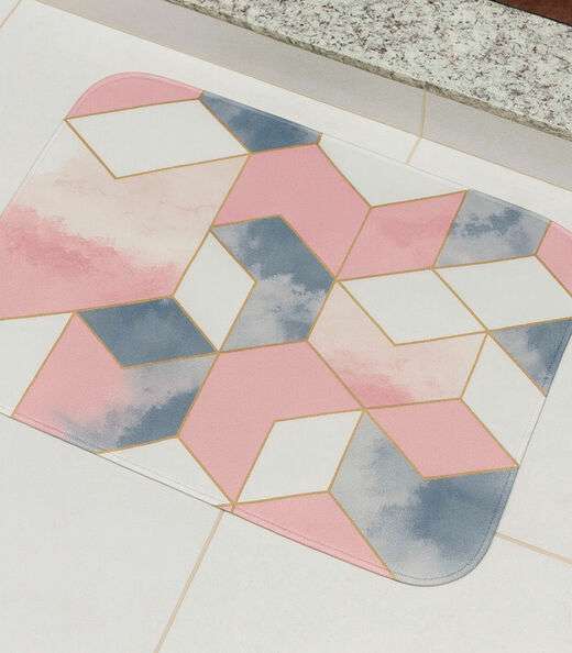 Image_Tapete Cozinha Base Antiderrapante Tapetes Junior Rosa