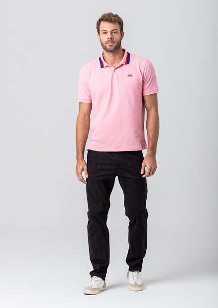 Camiseta Polo Rock e Soda Masculina