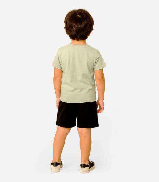 Conjunto Infantil Camiseta Com Bermuda Select Verde