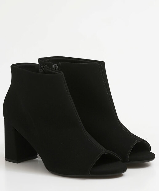 Bota Feminina Cano Curto Salto Grosso Bebecê