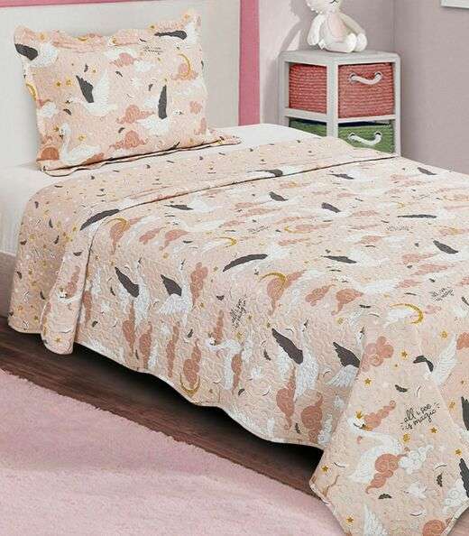 Image_Jogo De Colcha Evolution Patchwork Solteiro Camesa Rosa