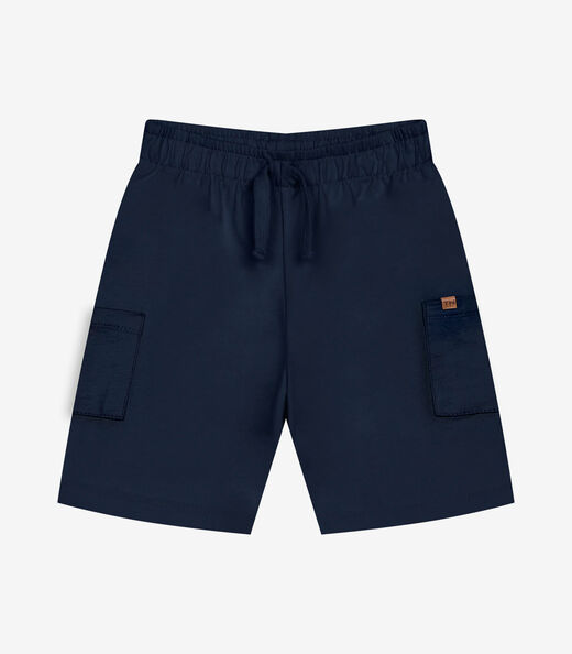 Conjunto Infantil Camiseta Com Bermuda Trick Nick Bege
