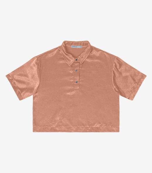 Camisa Feminina Manga Curta Endless Marrom