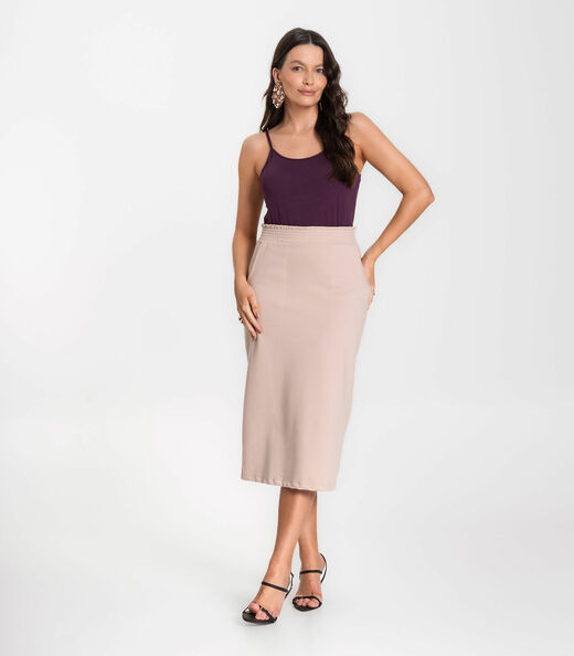 Blusa Feminina de Alças Básica Rovitex Cinza