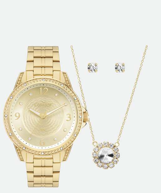 Kit Relógio Feminino Condor CO2036MXV/K4X