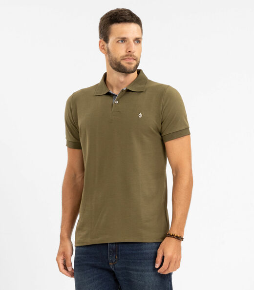 Polo Masculina Básica Diametro Verde