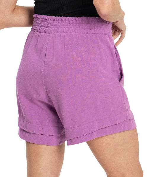 Shorts Feminino Linho Strong Endless Roxo