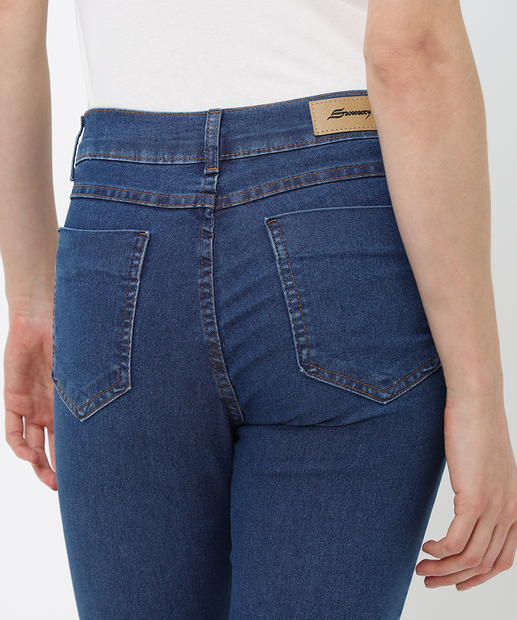 Calça Feminina Jeans Orion Cigarrete Sawary Azul