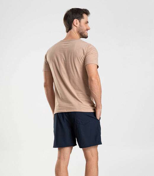 Bermuda Masculina Lisa De Microfibra Long Bong Azul