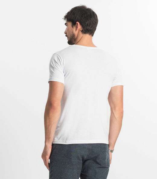 Camiseta Masculina Básica Select Branco