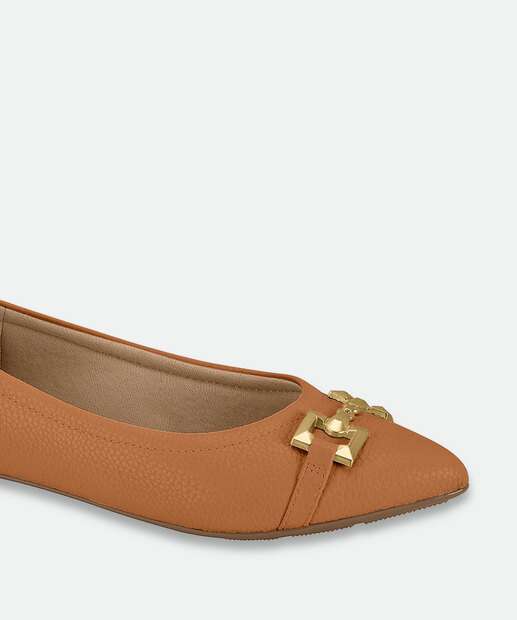 Sapatilha Feminina Bico Fino Modare Marrom