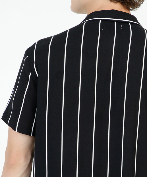 Camisa Masculina Listrada Manga Curta MR 