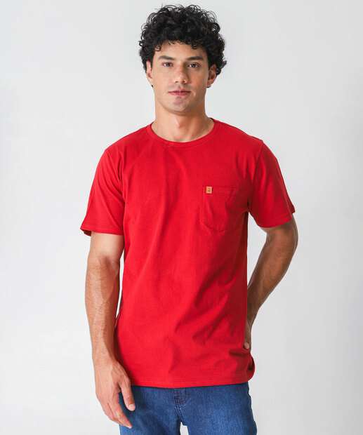 Image_Camiseta Masculina Bolso MR Vermelho