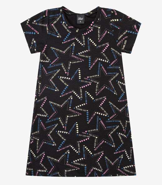 Vestido Menina Infantil Select Preto