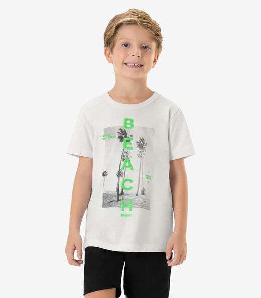 Camiseta Infantil Masculina Rovi Kids Branco