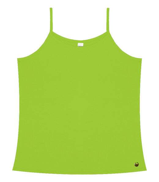 Blusa de Alça Feminina Viscotorcion Básica Rovitex Verde