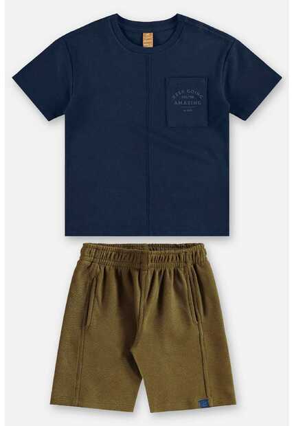 Conjunto Camiseta e Bermuda Infantil Up Baby