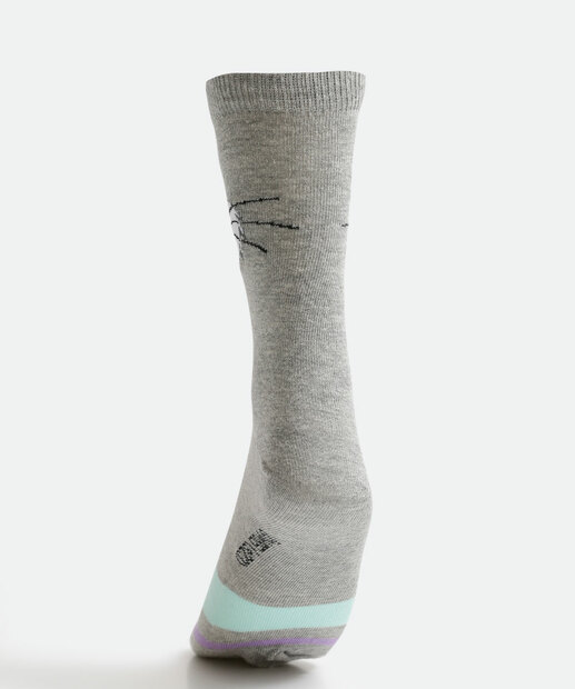 Kit 2 Pares Meias Cano Longo Feminina Pernalonga Looney Tunes