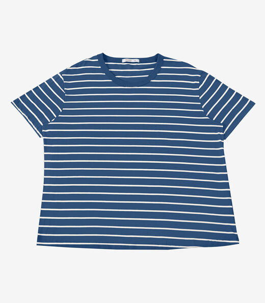 Image_Blusa Feminina Plus Size Gola Redonda Secret Glam Azul