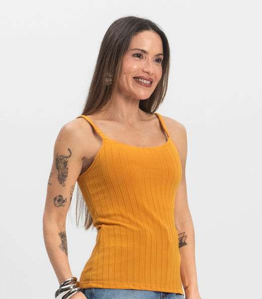 Blusa Feminina De Alça Select Amarelo