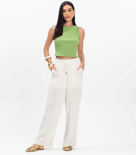 Regata Feminina em Ribana Rovitex Verde