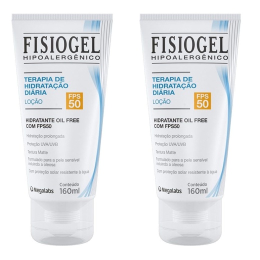Image_Kit com 2 Unidades de Fisiogel Oil Free Loção FPS50 160mL