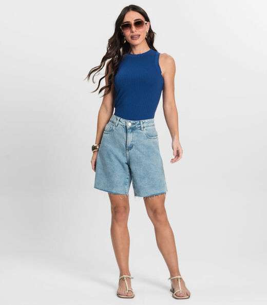 Regata Feminina em Ribana Endless Azul