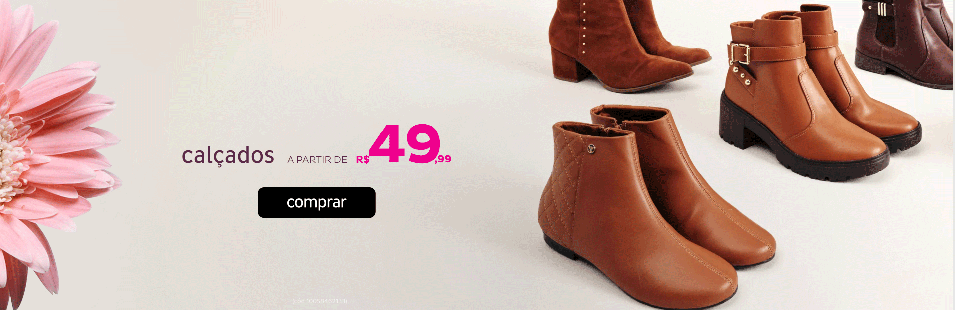 Calçados Outono/Inverno a partir de R$49,99