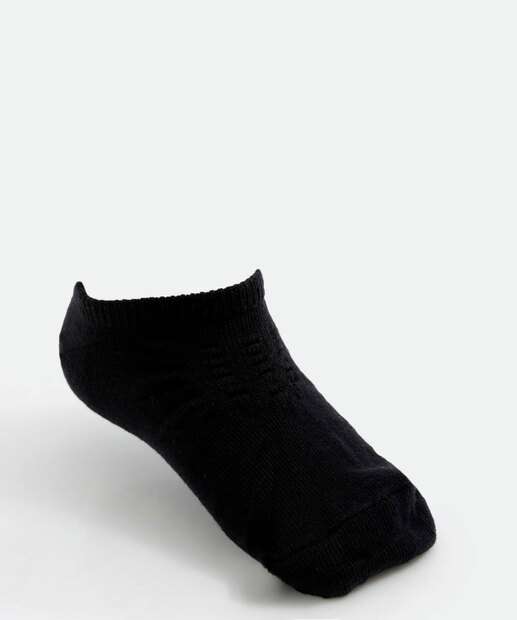 Kit 3 Pares Meias Infantil Invisíveis Básicas