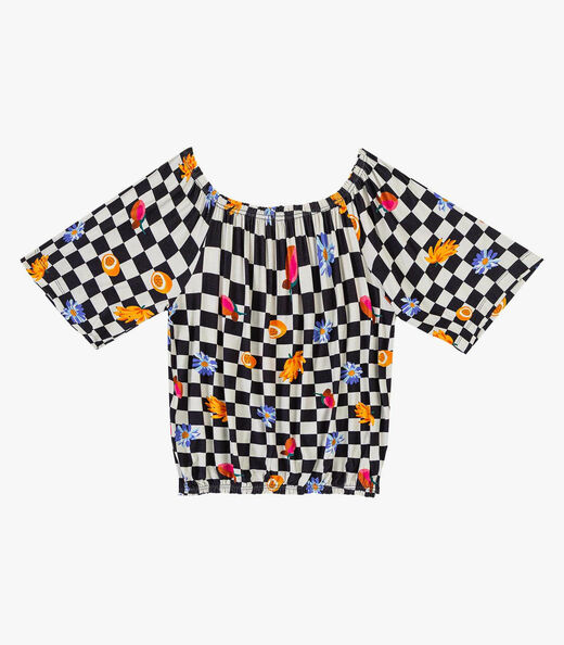 Blusa Feminina Ciganinha Infinita Cor Preto