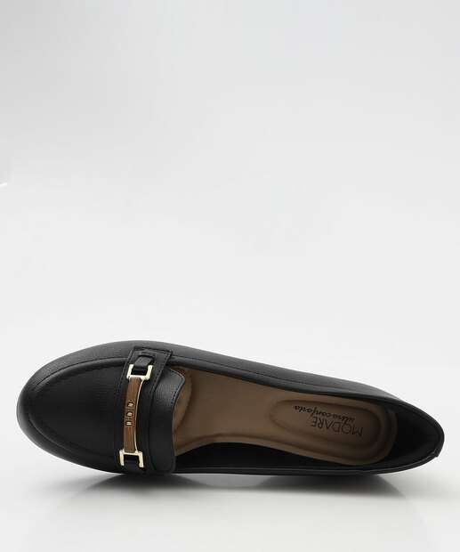 Mocassim Loafer Feminino Modare Preto