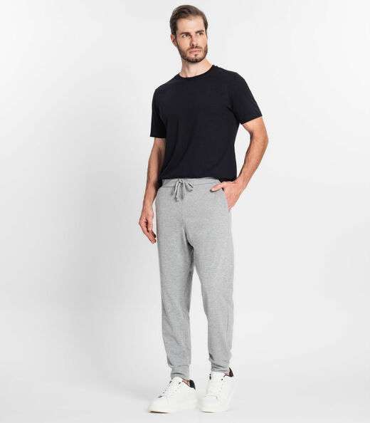 Calça Moletom Masculina Alfaiataria Kohmar Cinza