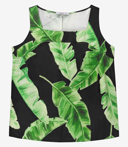 Regata Feminina Plus Size Secret Glam Preto