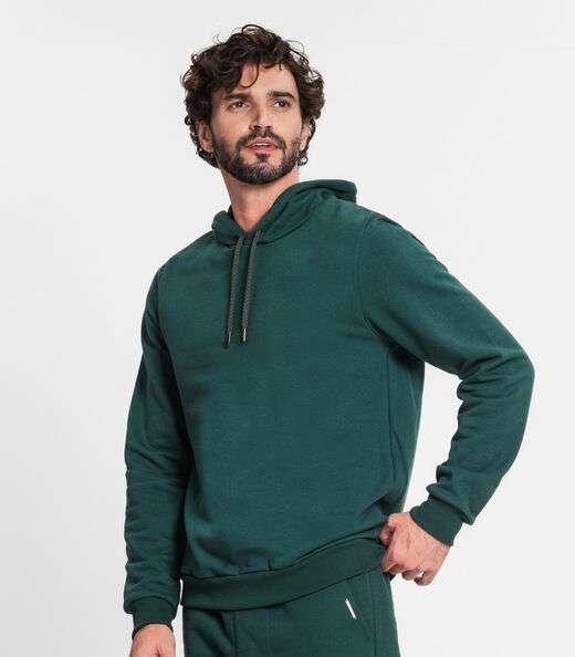 Blusão Com Capuz Masculino Diametro Verde