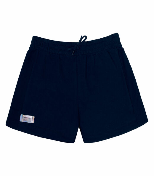 Shorts Feminino Juvenil Moletinho Rovitex Teen Azul