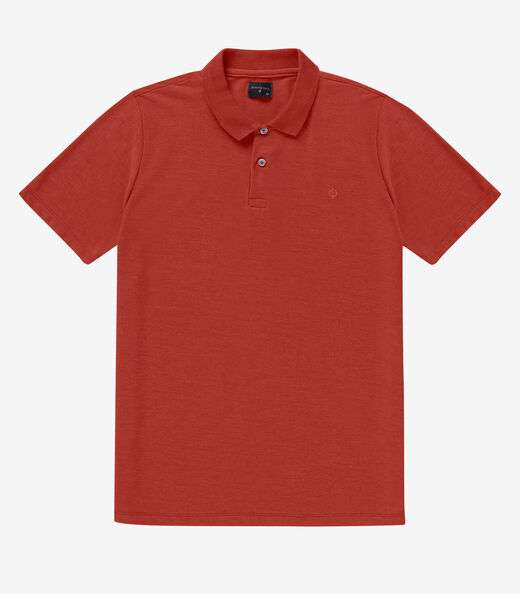 Camisa Polo Básica Masculina Diametro Vermelho
