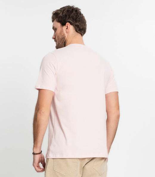 Camiseta Básica Masculina Diametro Rosa