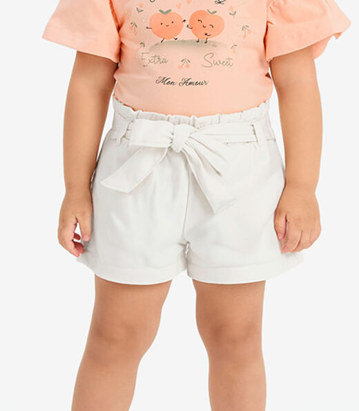 Conjunto Verão Menina Com Strass Rovi Kids Rosa