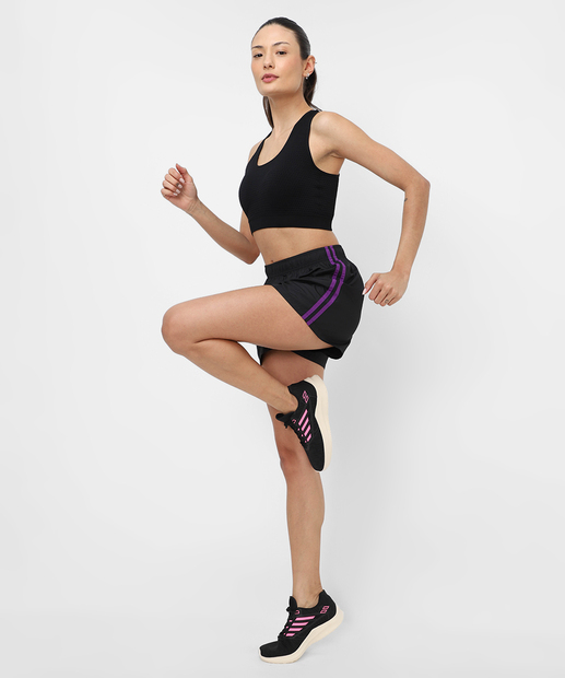 Top Fitness Nadador Bojo Sem Costura Marisa Preto