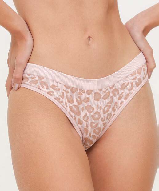 Kit 2 Calcinhas Sem Costura Estampada Marisa