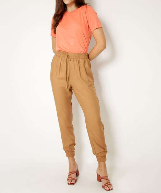 Blusa Feminina Básica Manga Curta Marisa
