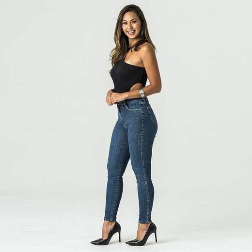 Calça Jeans Cigarrete Feminino Zune