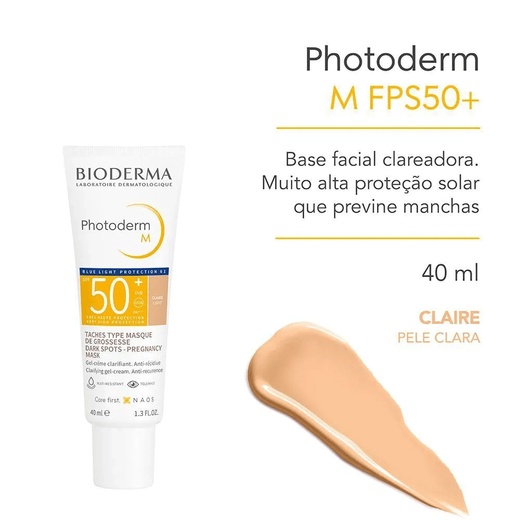 Photoderm M Bioderma Protetor Solar 40ml FPS50 Claire